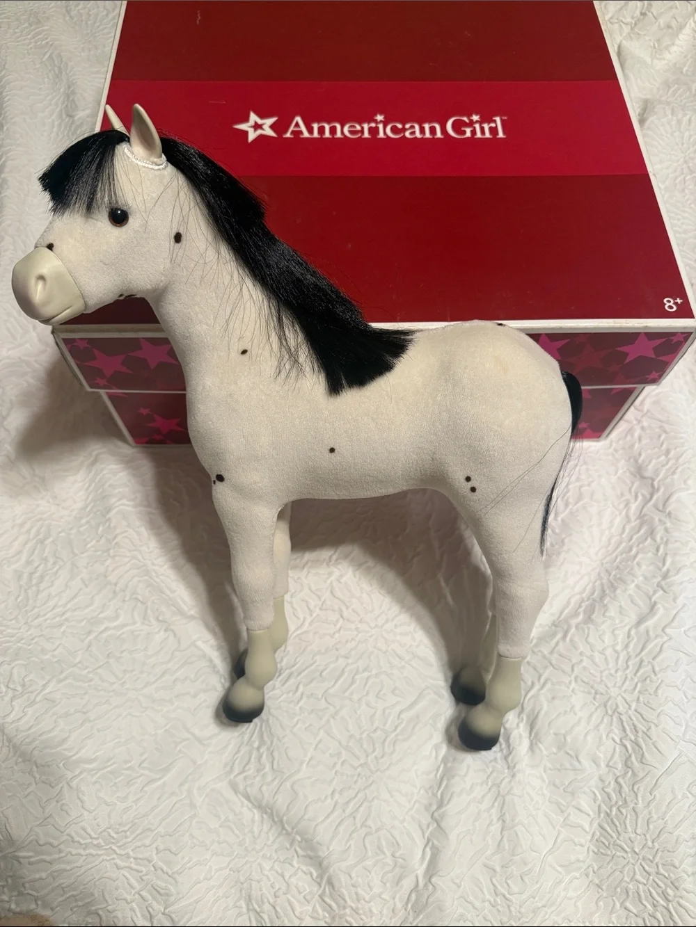 American Girl Sparks Flying Cream Horse Figure